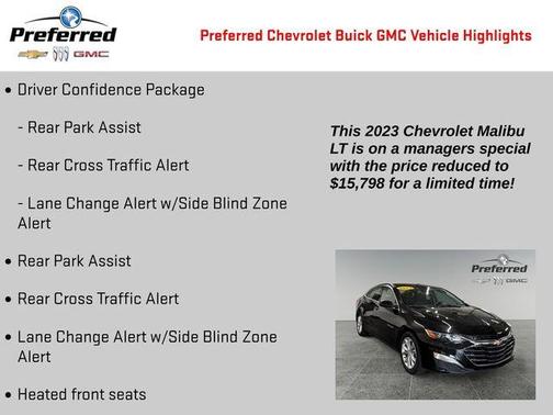 Mosaic Black Metallic 2023 Chevrolet Malibu LT