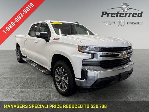 Summit White 2021 Chevrolet Silverado 1500 LT
