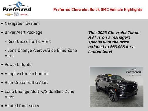 Black 2023 Chevrolet Tahoe RST