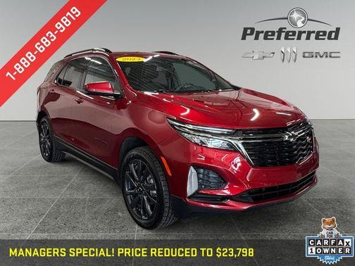 Radiant Red 2023 Chevrolet Equinox RS