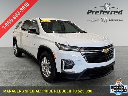 Summit White 2024 Chevrolet Traverse Limited LS