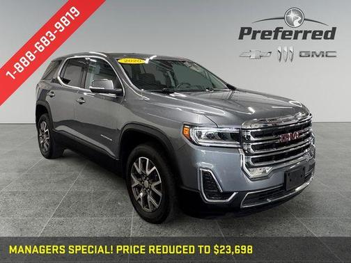 Satin Steel Metallic 2020 GMC Acadia SLE