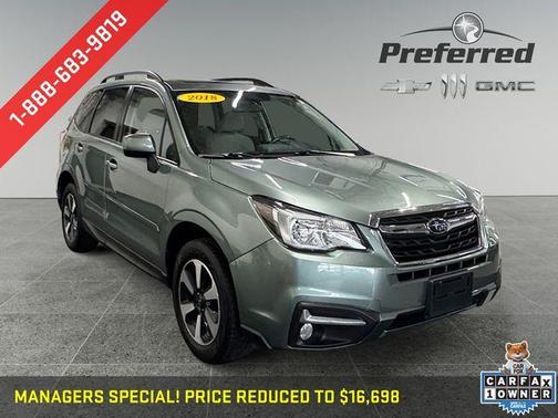Jasmine Green Metallic 2018 Subaru Forester 2.5i Premium