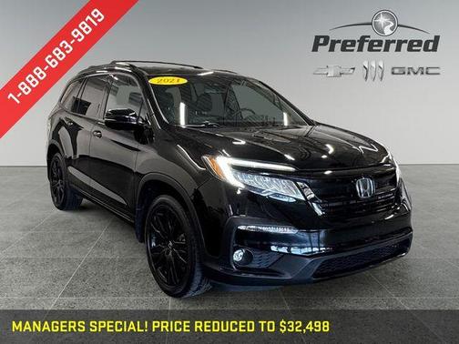 Crystal Black Pearl 2021 Honda Pilot Black Edition