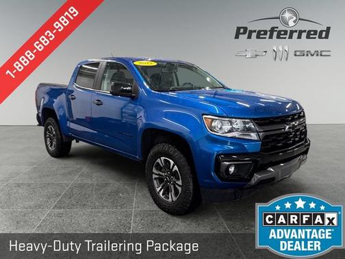 Bright Blue Metallic 2022 Chevrolet Colorado Z71