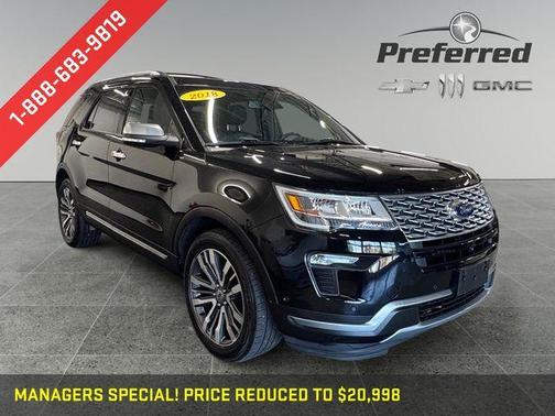 Shadow Black 2018 Ford Explorer Platinum