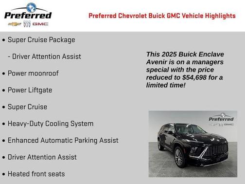 Ebony Twilight Metallic 2025 Buick Enclave Avenir