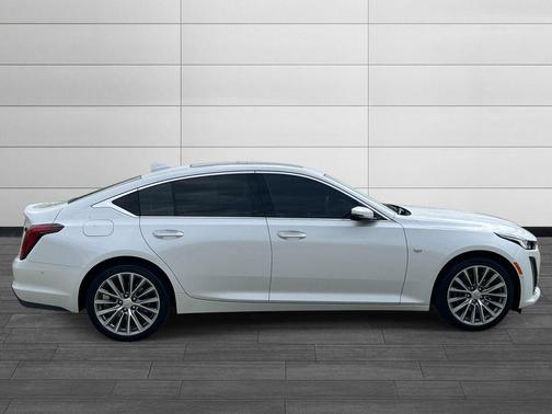 Crystal White Tricoat 2023 Cadillac CT5 Premium Luxury