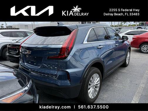 Deep Sea Metallic 2024 Cadillac XT4 Luxury