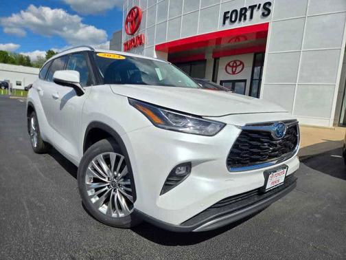 Wind Chill Pearl 2024 Toyota Highlander Hybrid Platinum