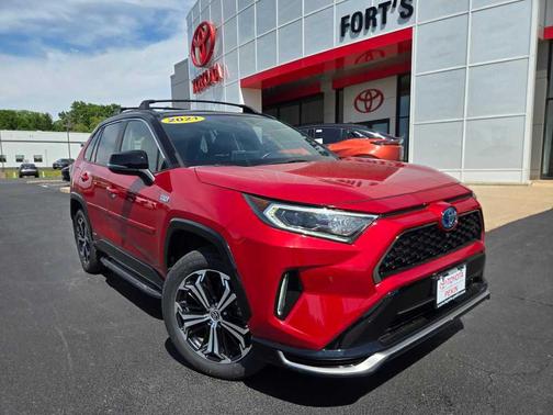 Supersonic Red/Midnight Black Metallic 2021 Toyota RAV4 Prime XSE