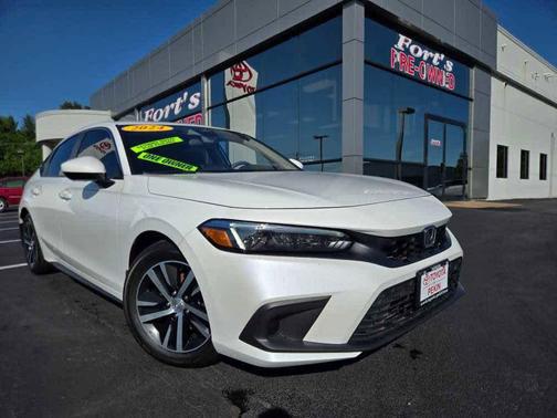 Platinum White Pearl 2024 Honda Civic LX