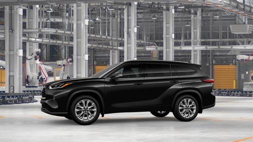 Midnight Black Metallic 2026 Toyota Highlander Limited