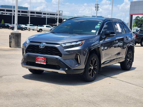 Magnetic Gray Metallic/Midnight Black Metallic 2023 Toyota RAV4 Hybrid SE