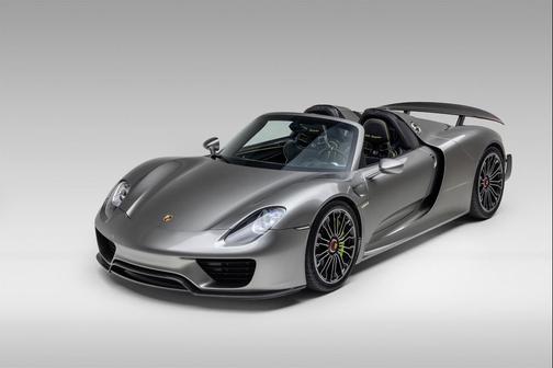 Liquid Metal Silver 2015 Porsche 918 Spyder Liquid Metal Silver Carbon Interior Pack Carbon Diffuser Blades Front Lift