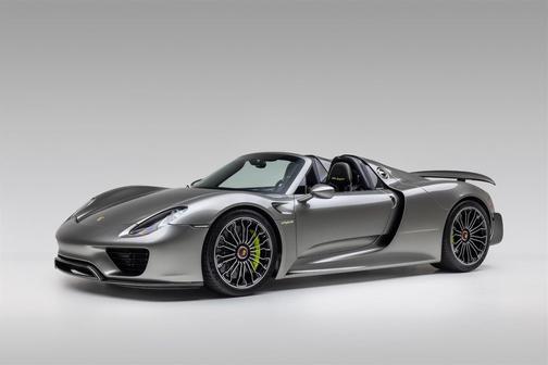 Liquid Metal Silver 2015 Porsche 918 Spyder Liquid Metal Silver Carbon Interior Pack Carbon Diffuser Blades Front Lift