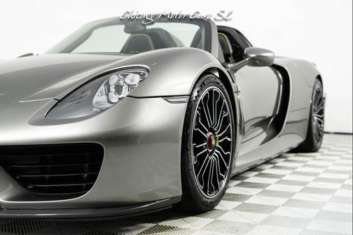 Liquid Metal Silver 2015 Porsche 918 Spyder Liquid Metal Silver Carbon Interior Pack Carbon Diffuser Blades Front Lift