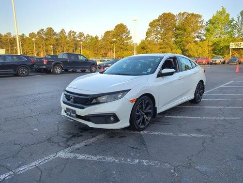 Platinum White Pearl 2019 Honda Civic Sport
