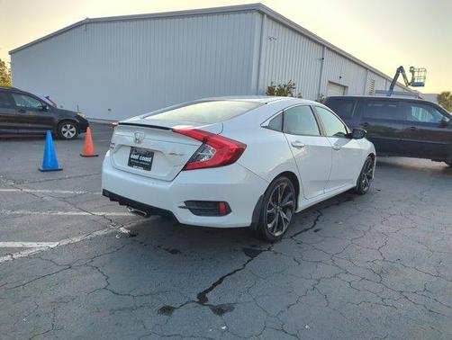 Platinum White Pearl 2019 Honda Civic Sport