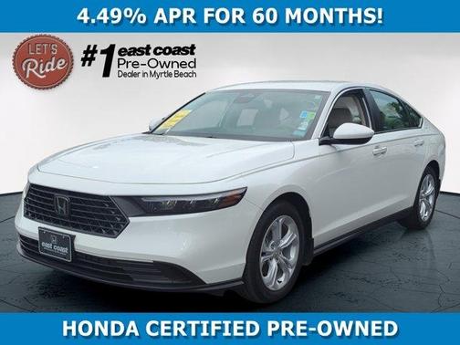 Platinum White Pearl 2025 Honda Accord LX