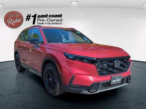 Radiant Red Metallic 2025 Honda CR-V Hybrid Sport