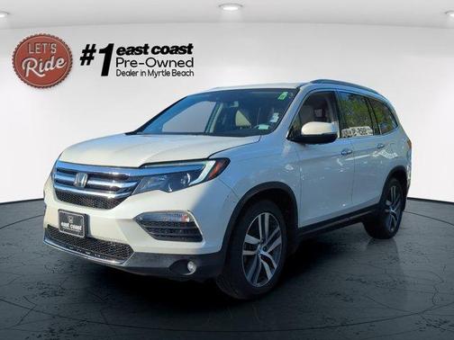 White Diamond Pearl 2018 Honda Pilot Touring