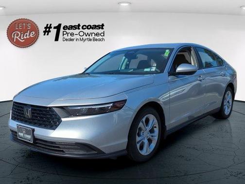 Solar Silver Metallic 2025 Honda Accord LX