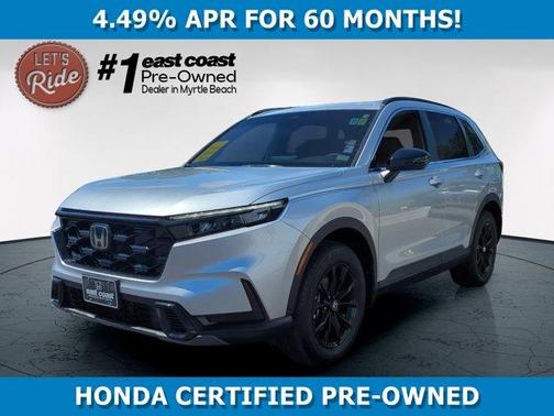 Solar Silver Metallic 2025 Honda CR-V Hybrid Sport
