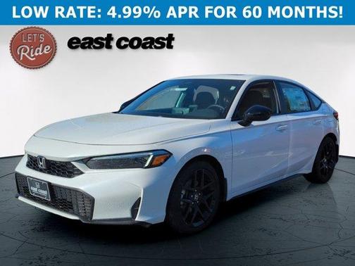 Platinum White Pearl 2026 Honda Civic Hybrid Sport