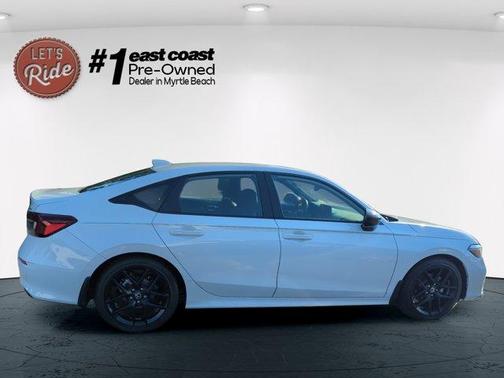 Platinum White Pearl 2025 Honda Civic Sport