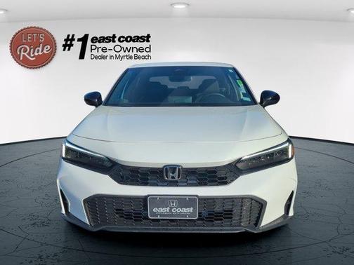 Platinum White Pearl 2025 Honda Civic Sport