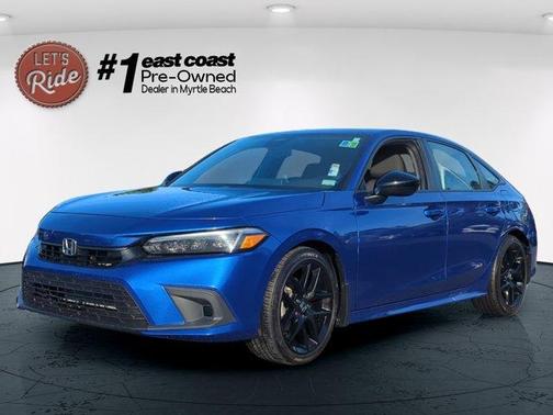 Aegean Blue Metallic 2024 Honda Civic Sport