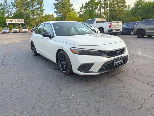 Platinum White 2024 Honda Civic Sport