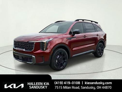 Red 2025 Kia Sorento SX