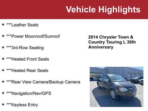 Mocha Java Pearlcoat 2014 Chrysler Town & Country Touring-L