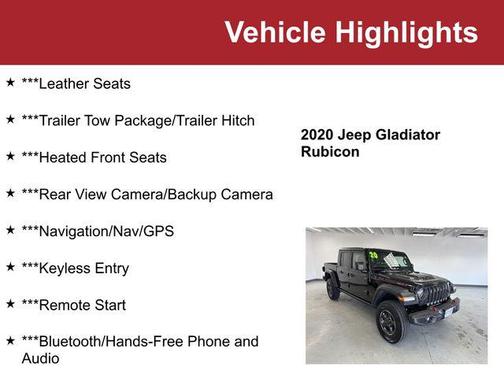 Black Clearcoat 2020 Jeep Gladiator Rubicon