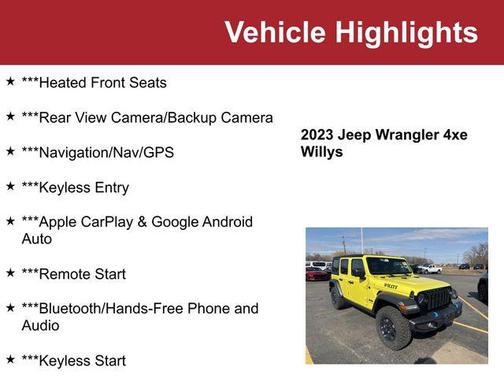 High Velocity Clearcoat 2023 Jeep Wrangler 4xe Base