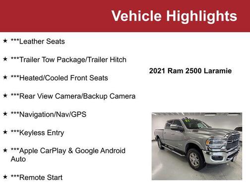 2021 RAM 2500 Laramie Crew Cab 4x4 6'4' Box