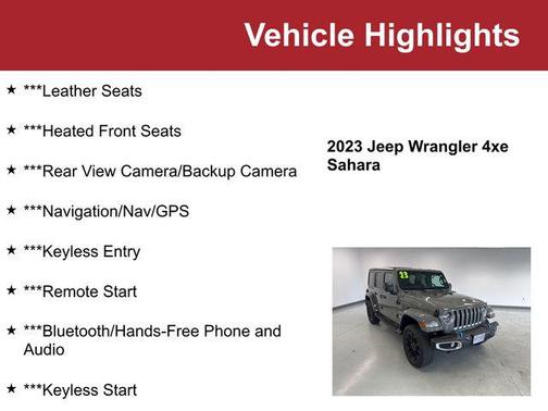 2023 Jeep Wrangler 4xe Sahara