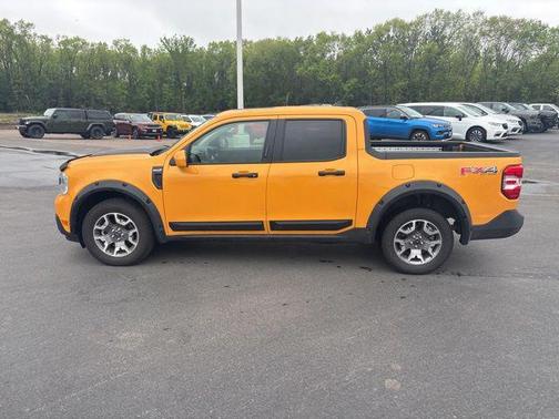 Orange 2022 Ford Maverick Lariat