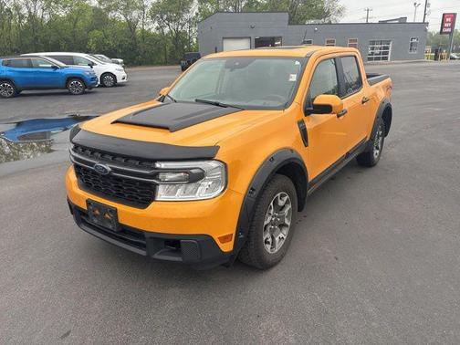 Orange 2022 Ford Maverick Lariat