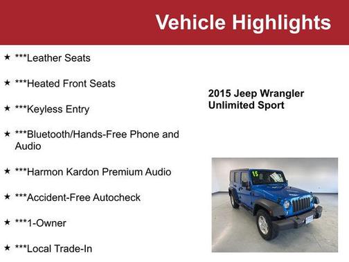 2015 Jeep Wrangler Unlimited Sport