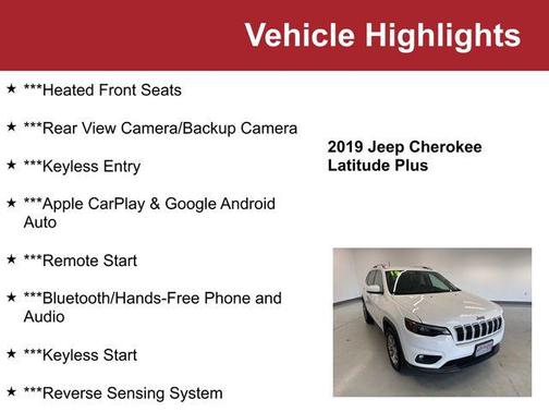 2019 Jeep Cherokee Latitude Plus