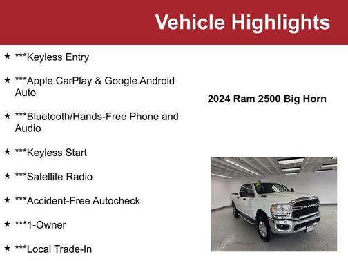 2024 RAM 2500 Big Horn Crew Cab 4x4 6'4' Box