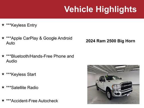2024 RAM 2500 Big Horn Crew Cab 4x4 6'4' Box
