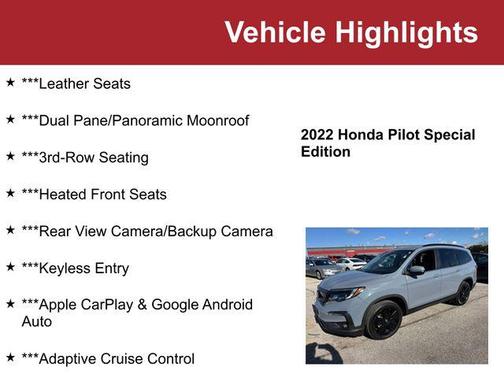 2022 Honda Pilot AWD Special Edition