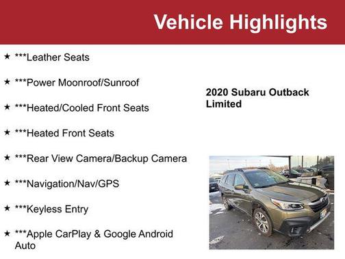2020 Subaru Outback Limited