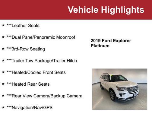 2019 Ford Explorer Platinum