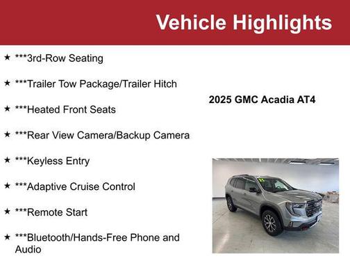 2025 GMC Acadia AWD AT4