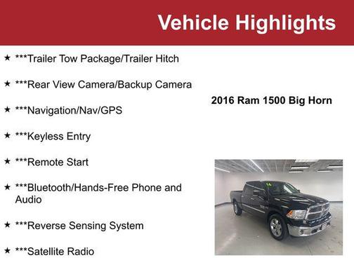 2016 RAM 1500 Big Horn